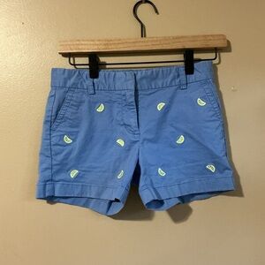 Vineyard Vines Blue Shorts with Lime Accents